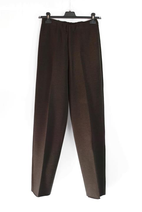 PANTALONE M.T. LICRA LIN RETTA MARRO SCURO